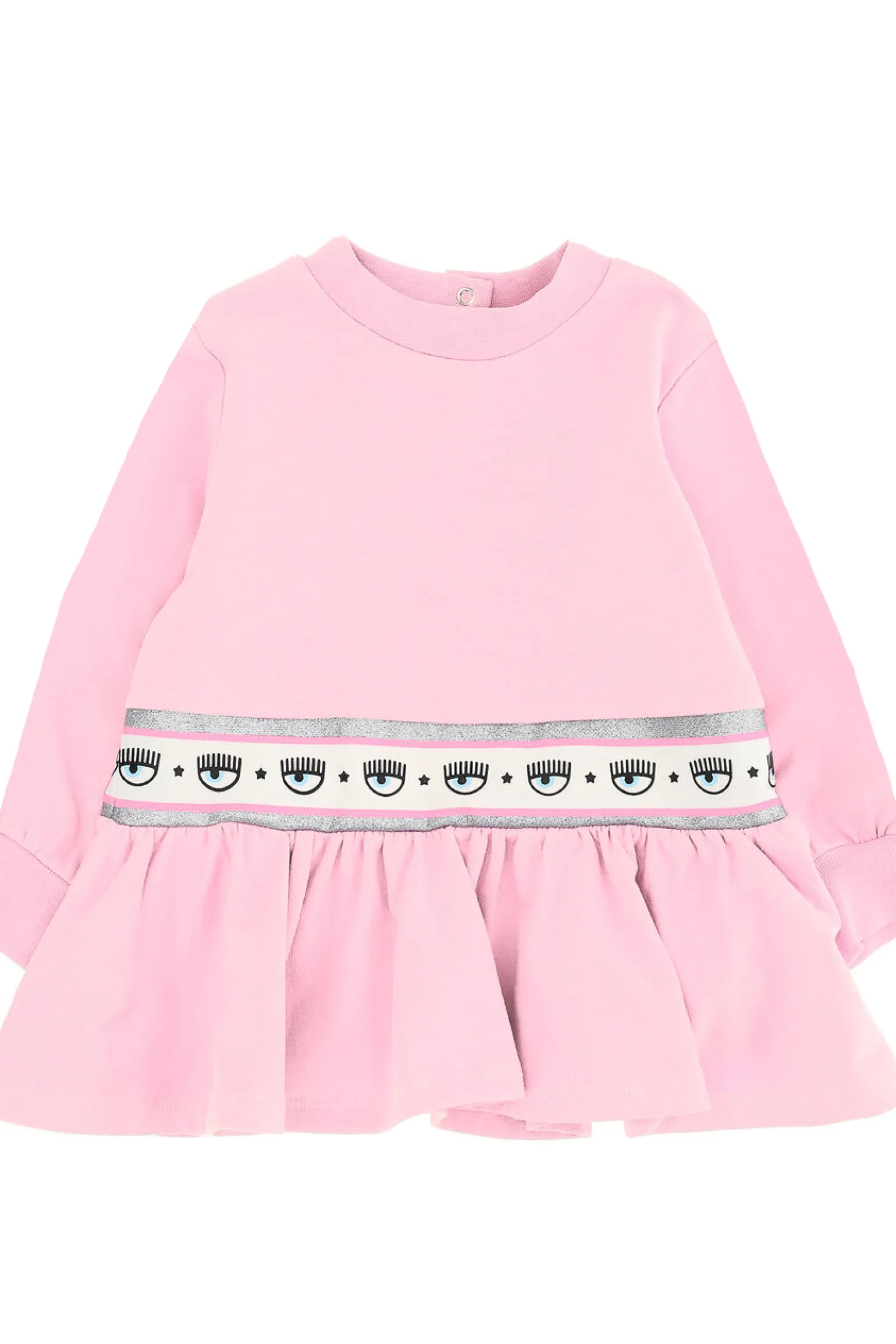 Abito con rouches maxi logomania