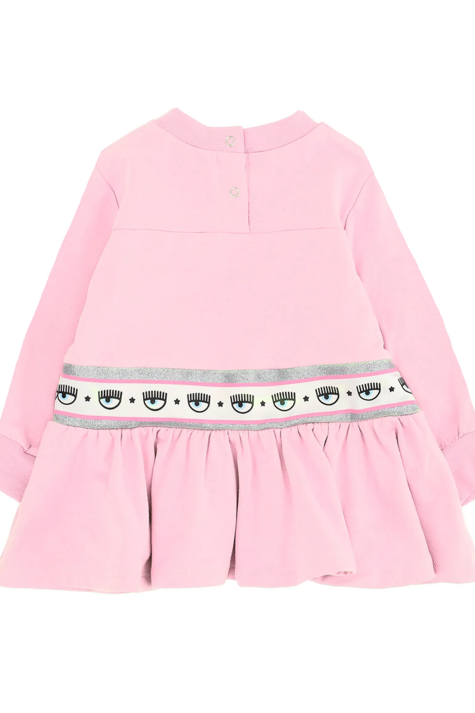 Abito con rouches maxi logomania