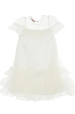 Abito con tulle e pailettes