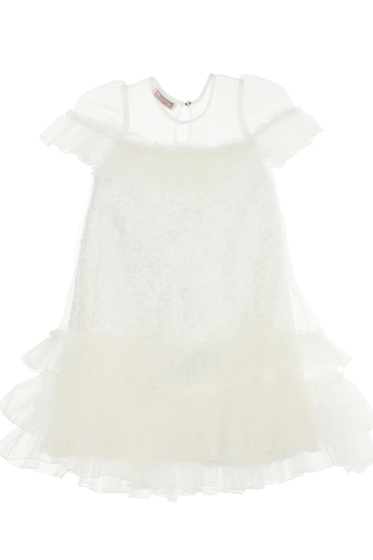 Abito con tulle e pailettes