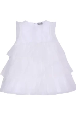 Abito con tulle in cotone