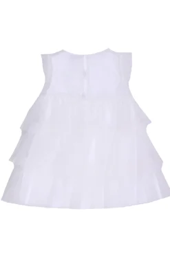 Abito con tulle in cotone