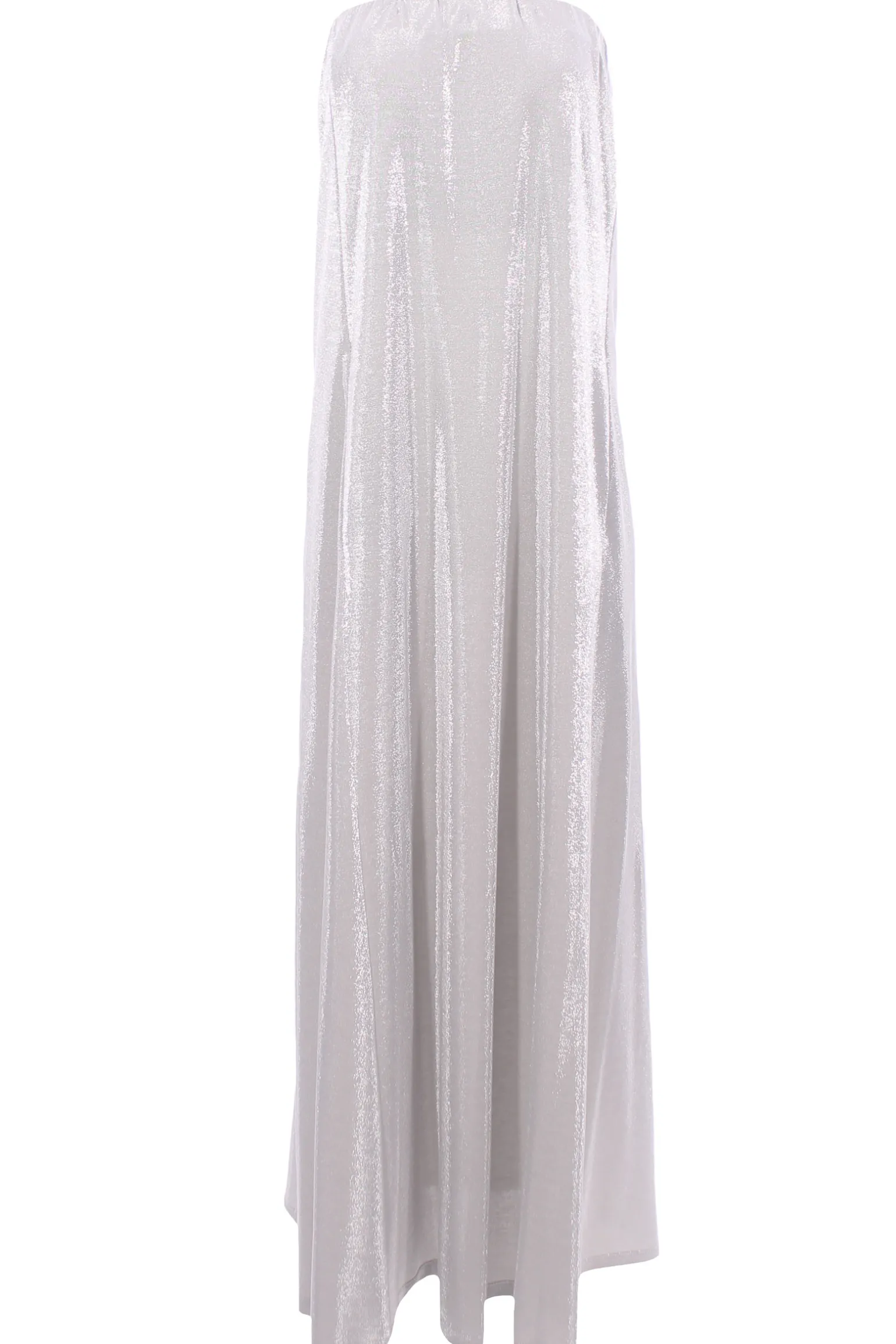 Abito glitter lungosenza spalle
