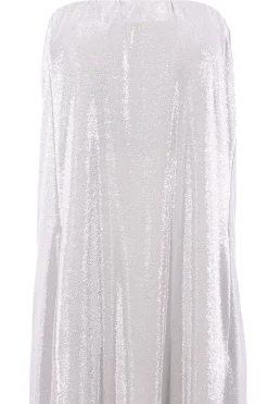 Abito glitter lungosenza spalle
