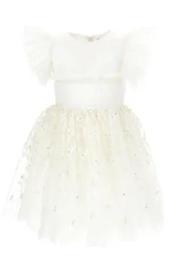 Abito in tulle con ricamo