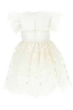 Abito in tulle con ricamo