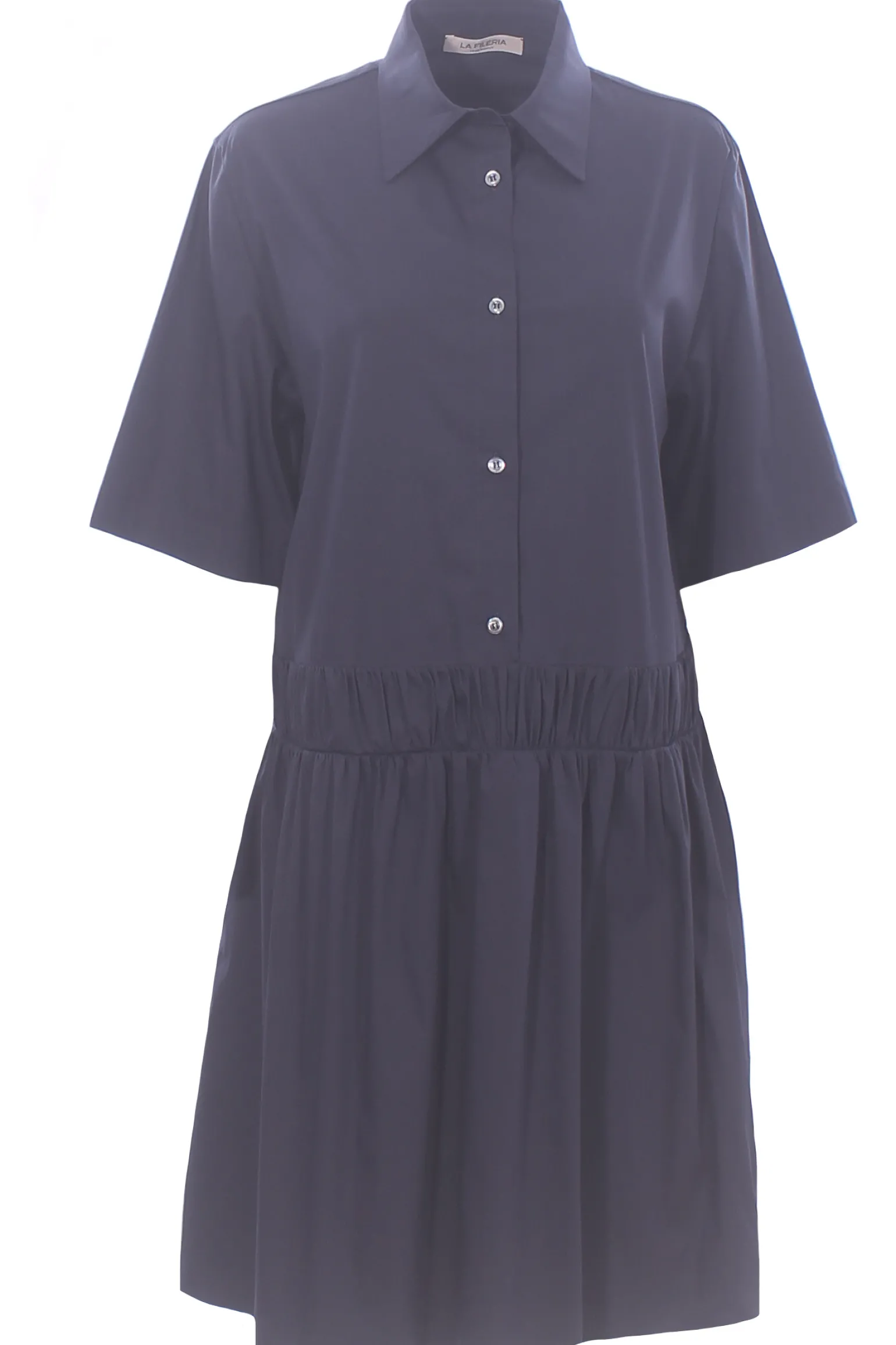 Abito lounguette in cotone con elastico vita