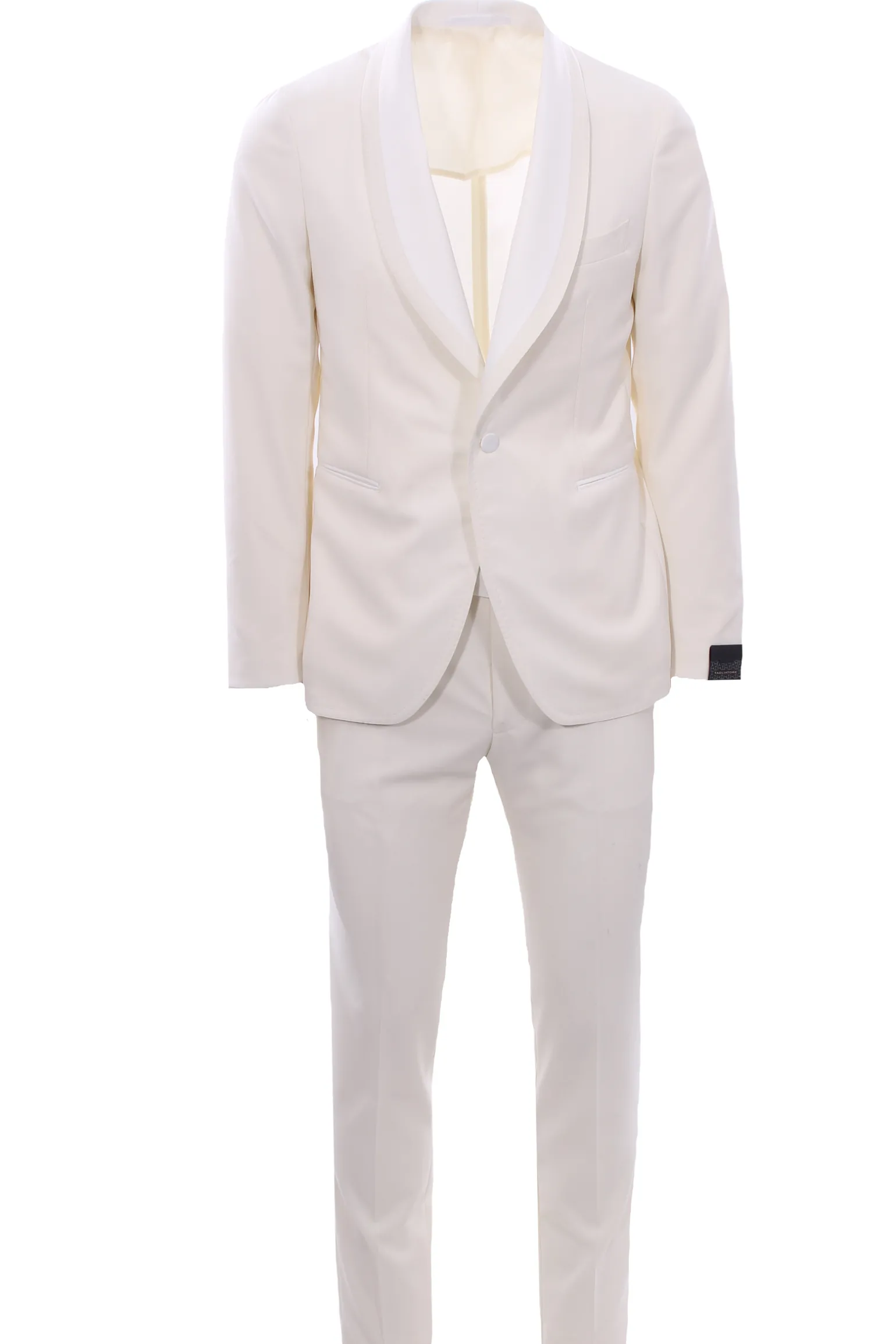 Abito smoking collo scialle in lana super 120's natural stretch