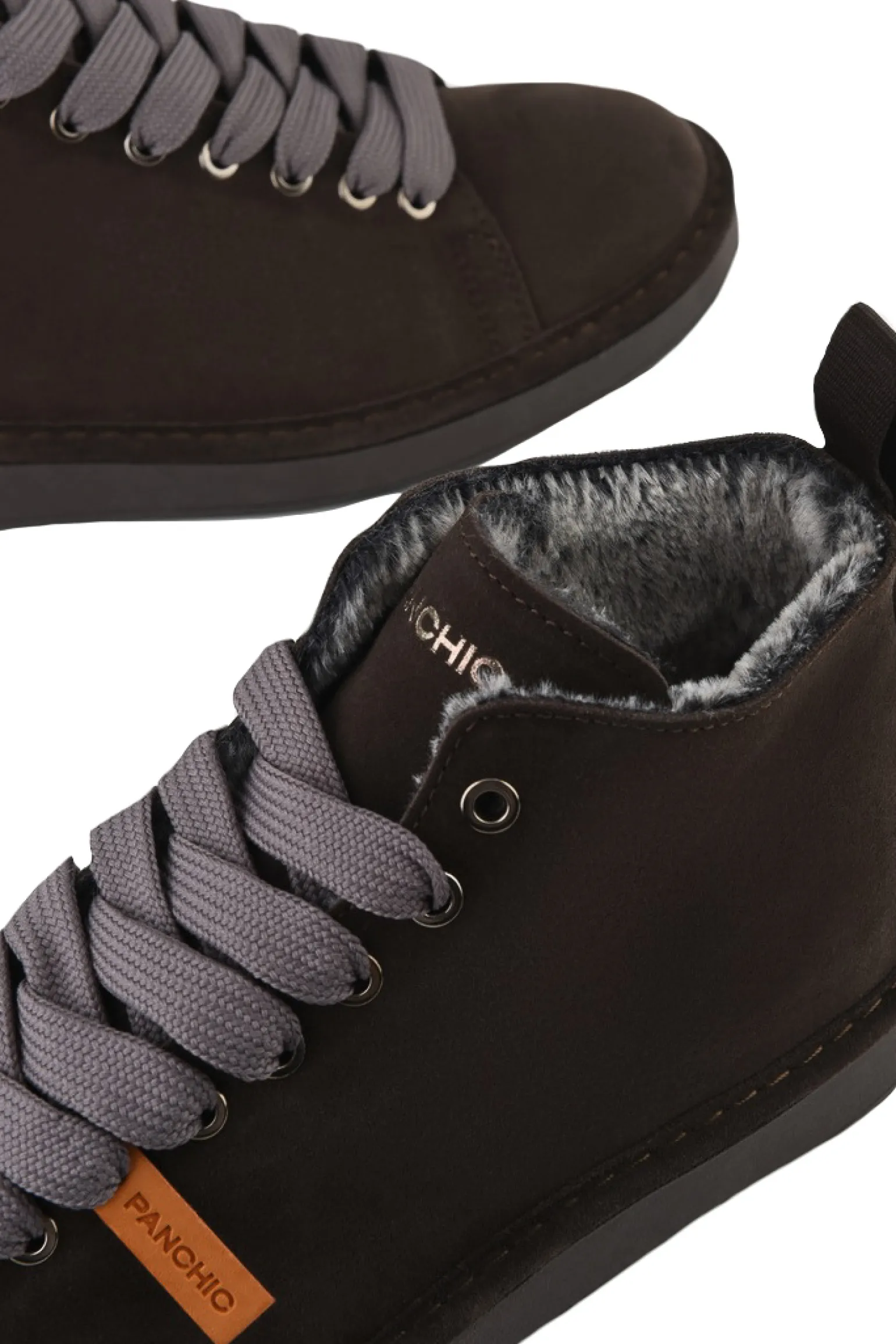 ankle boot suede faux fur lining