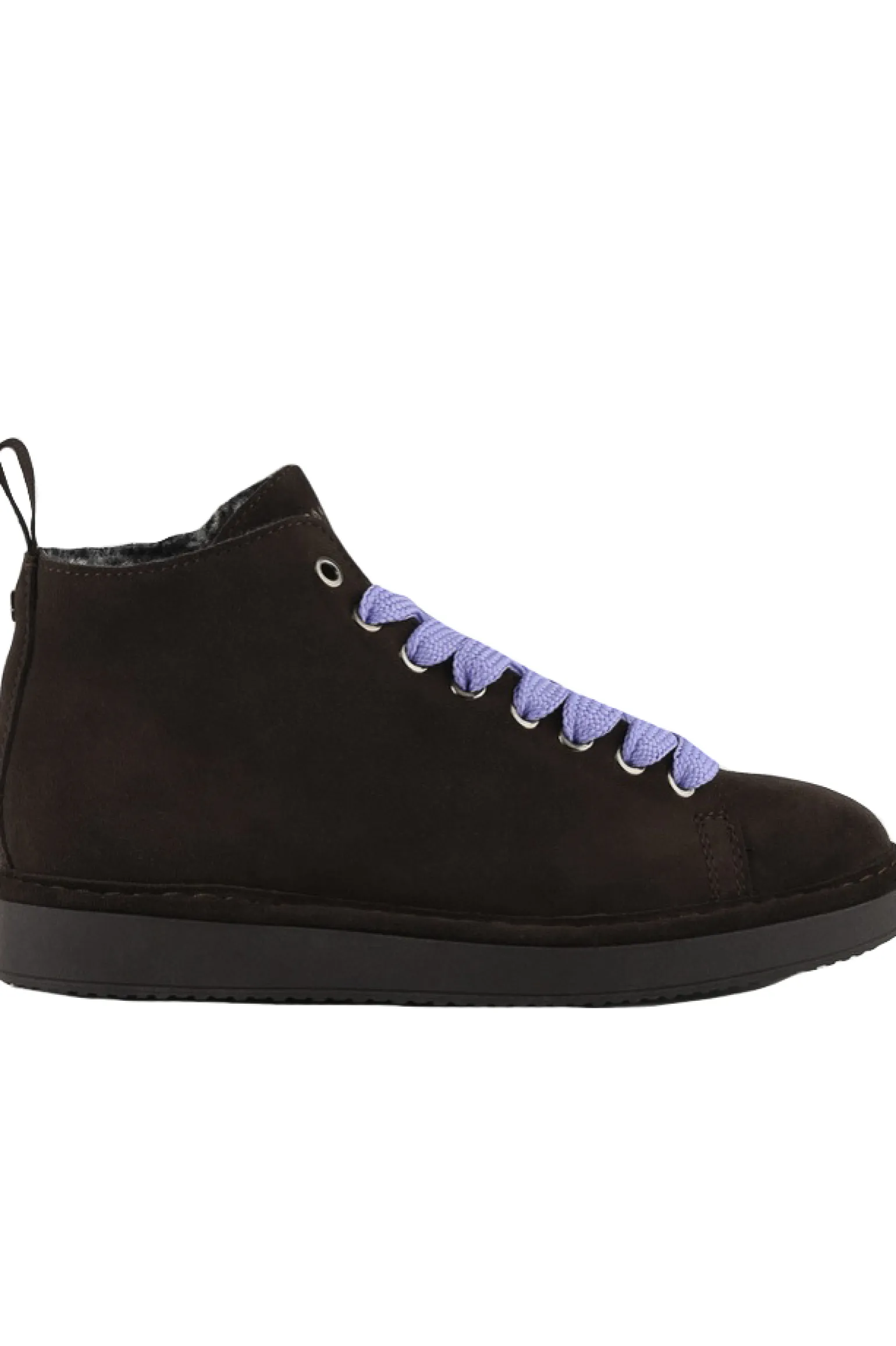 Ankle boot suede faux fur lining
