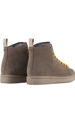 Ankle boot suede faux fur lining