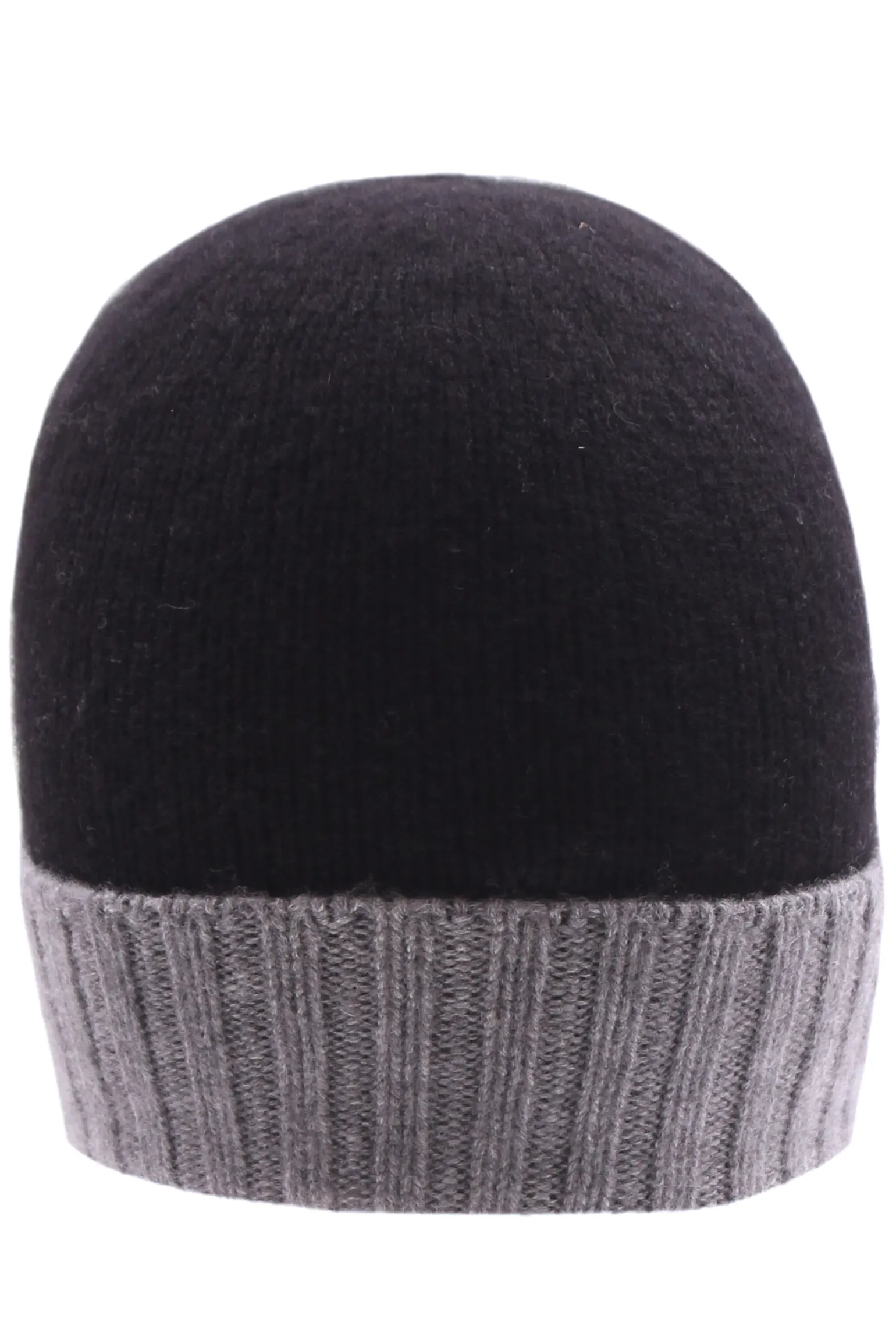 berretto cupola rasata bicolore in cashmere