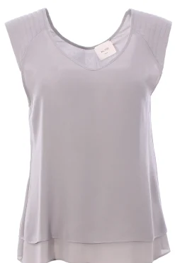 Blusa georgette collo a v