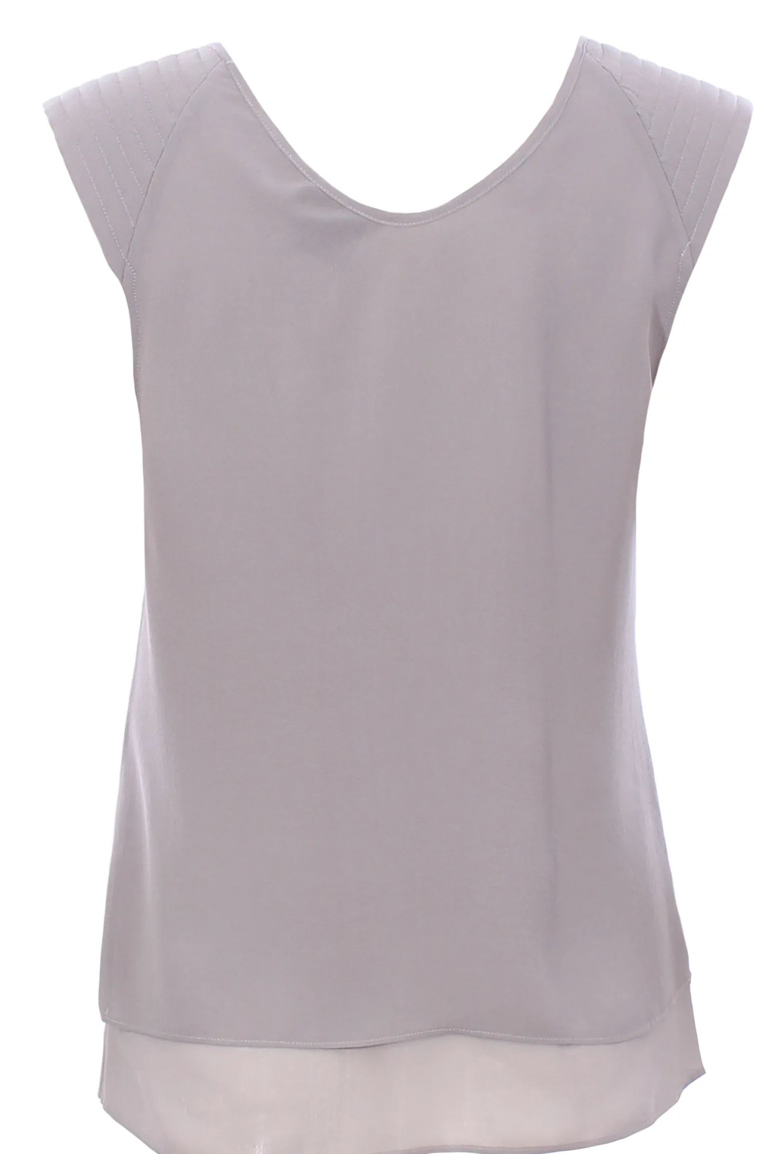 Blusa georgette collo a v