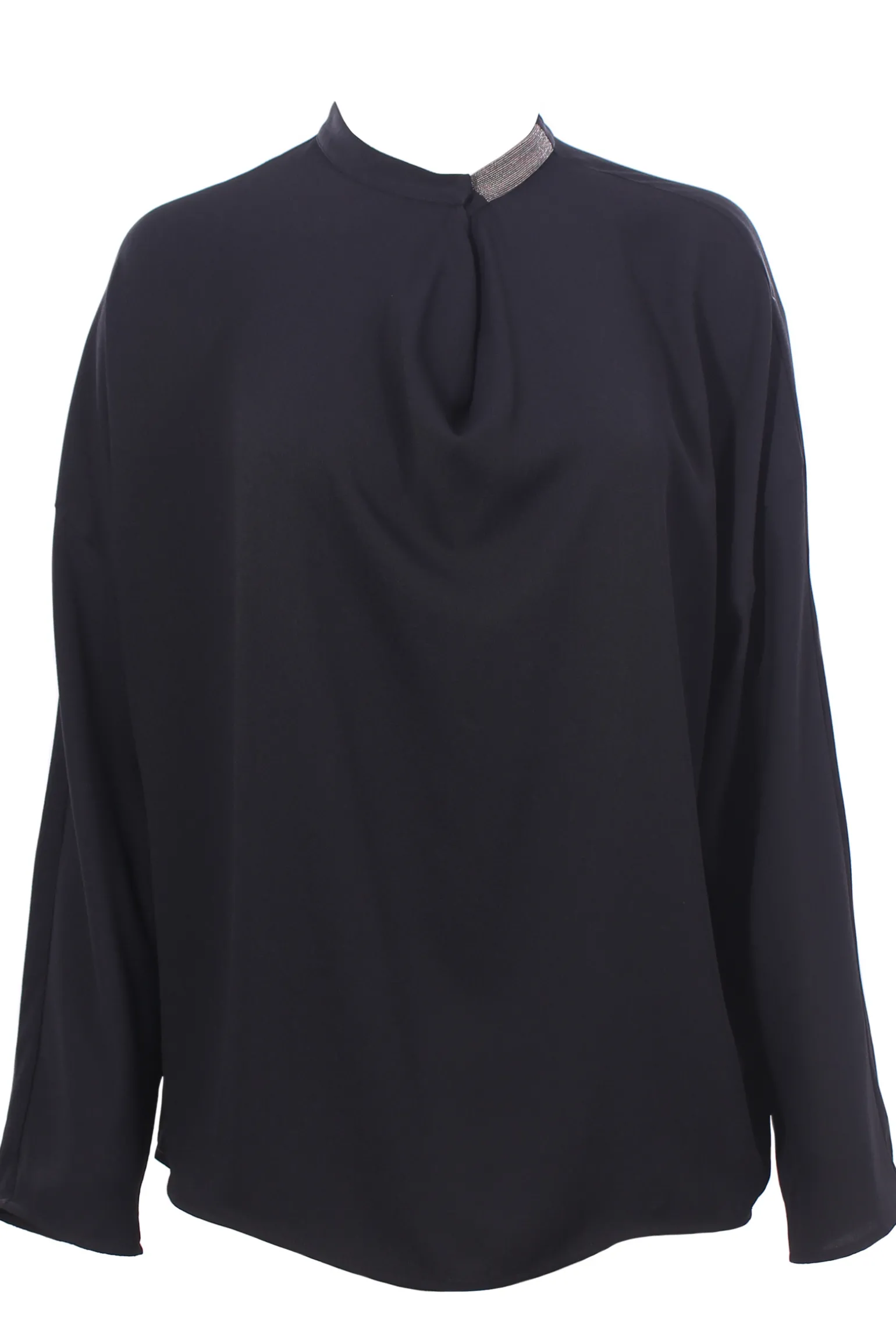 Blusa in crepe di seta