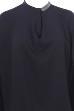 Blusa in crepe di seta