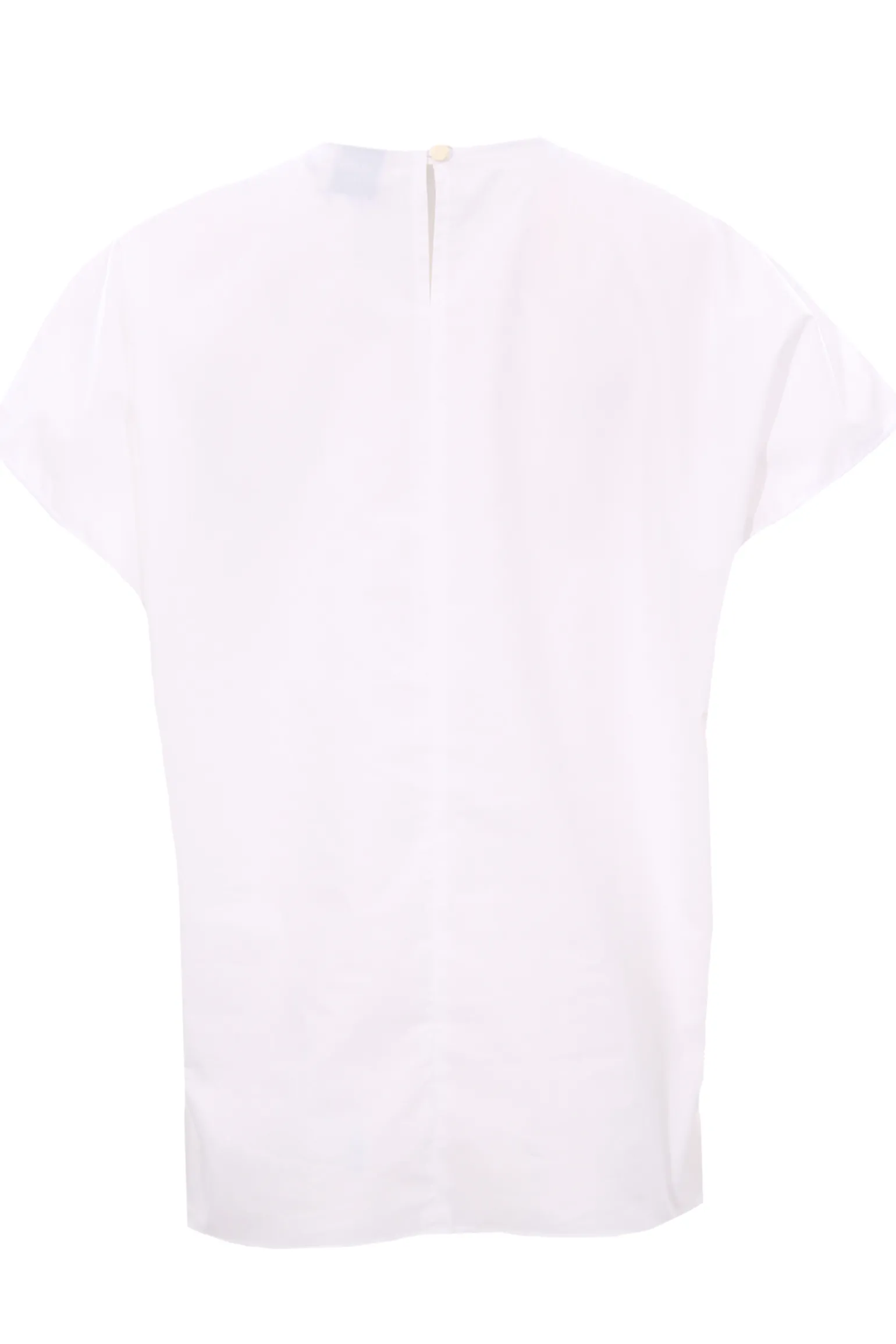 Blusa in popeline di cotone con applicazione
