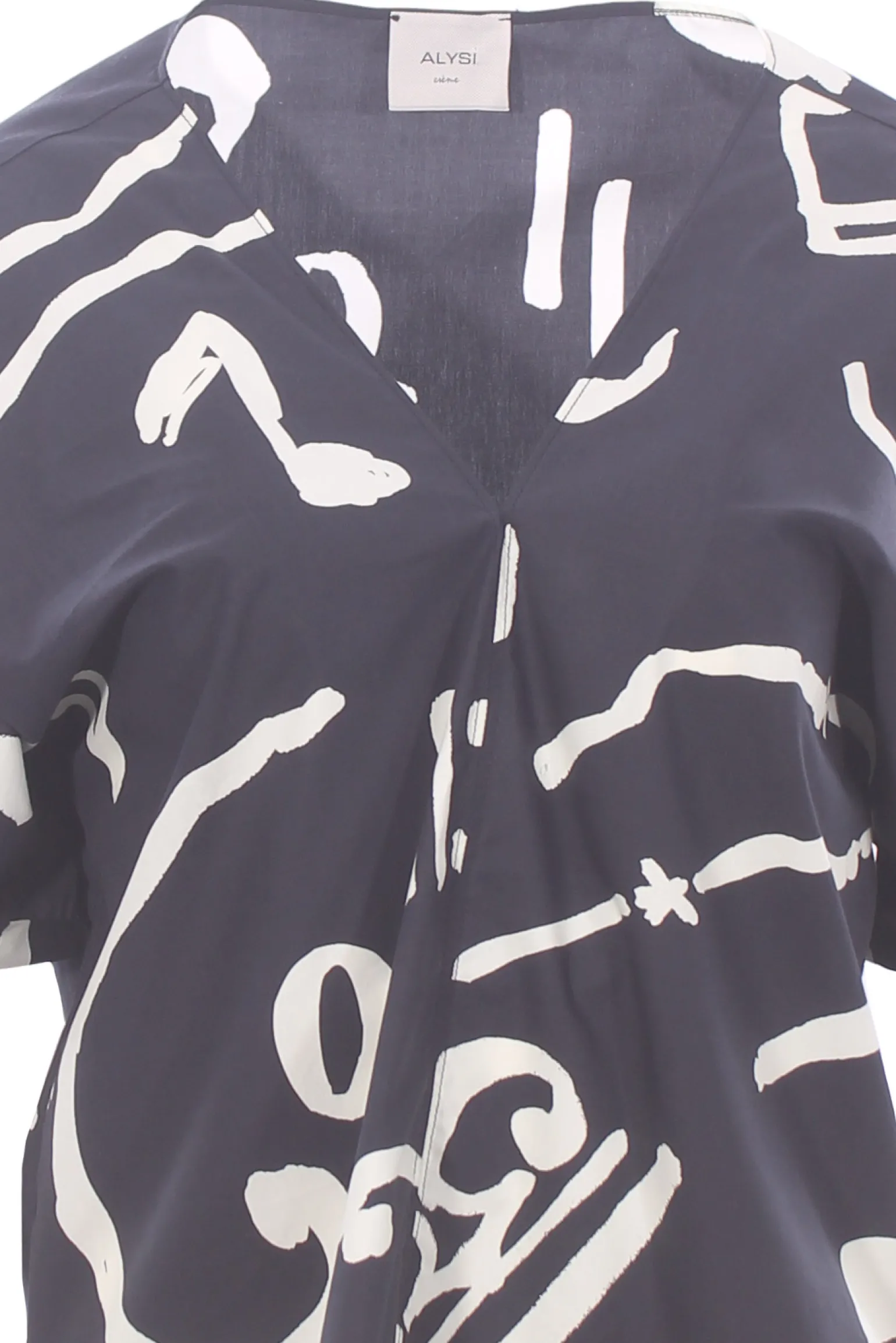 Blusa printed in cotone stampato