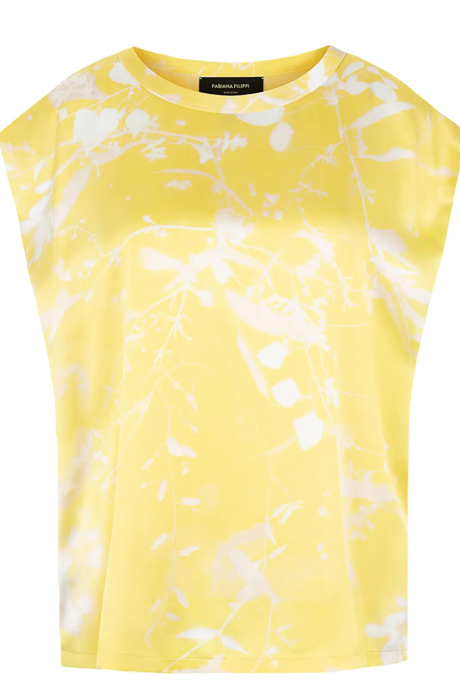 Blusa stampa tilia in seta