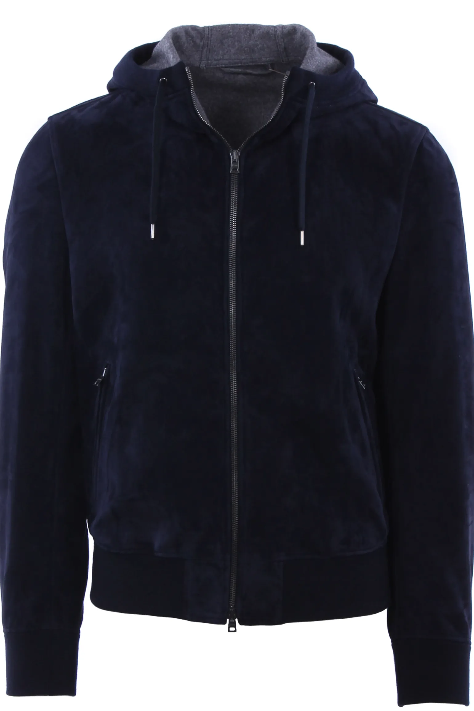 Bomber in suede con interno in cashemere e seta