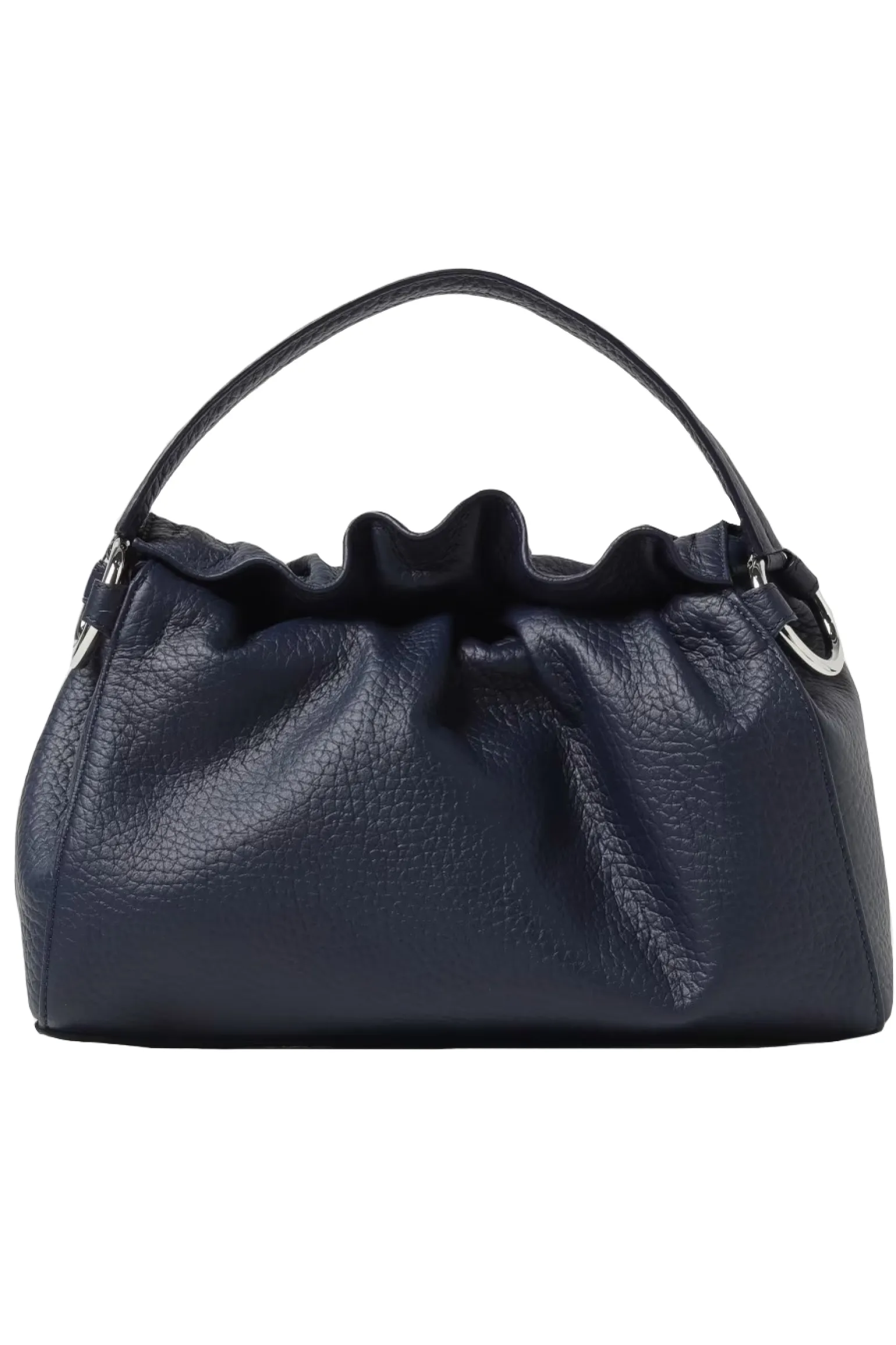 Borsa a mano puffy soft in pelle con tracolla