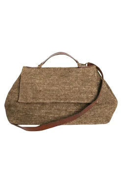 Borsa a spalla in rafia