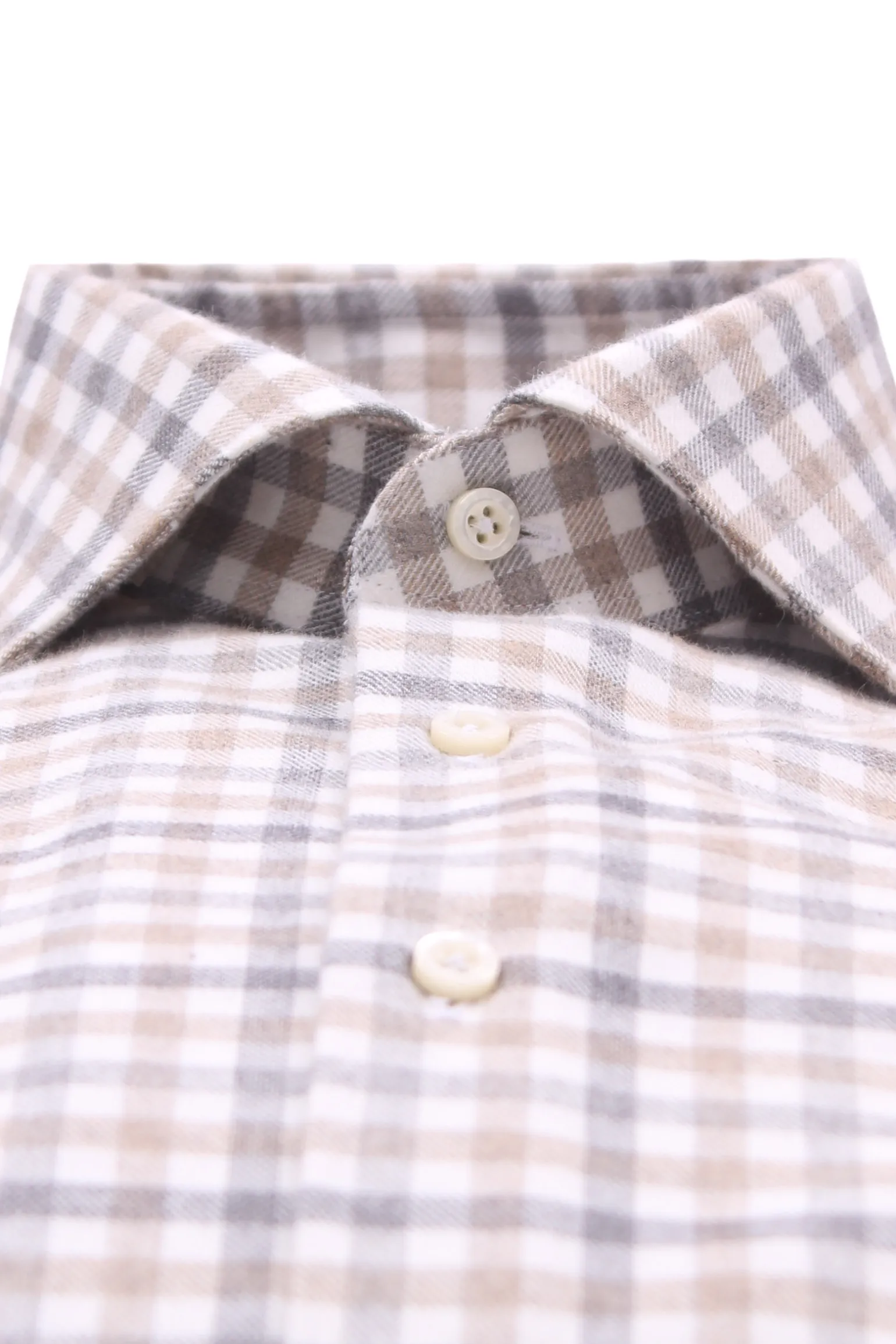 camicia a quadretti in flanella di cotone