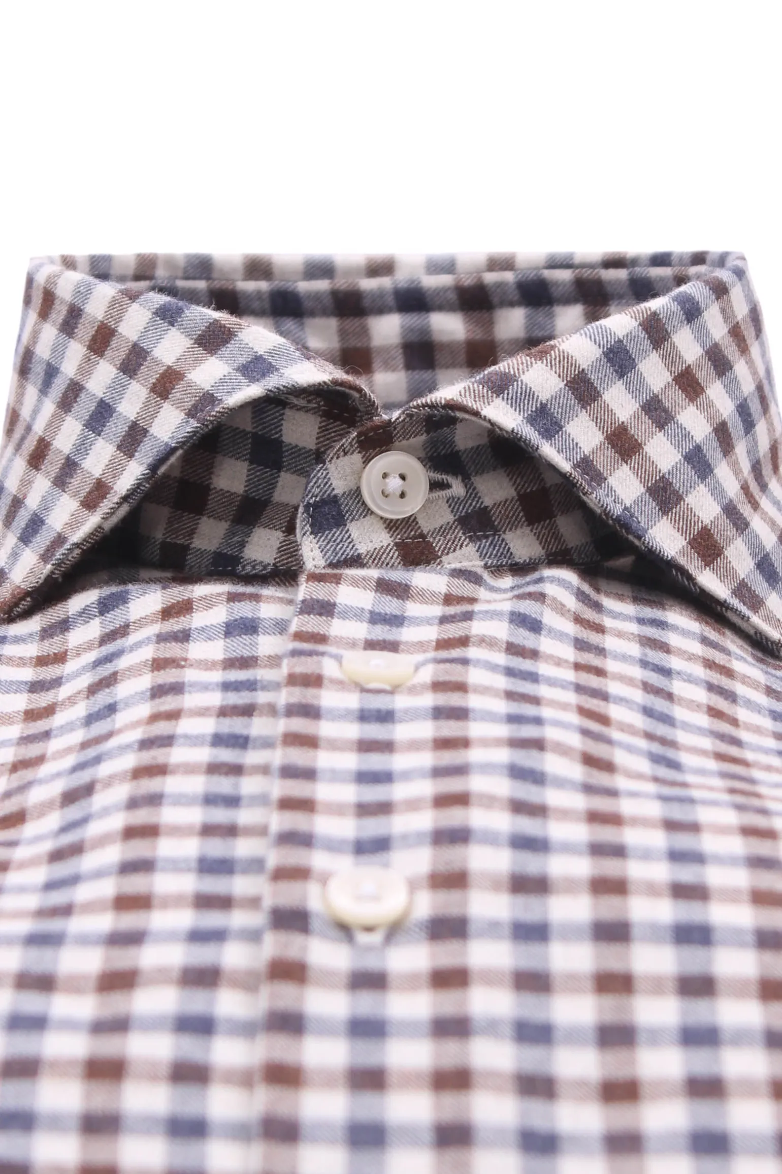 camicia a quadretti in flanella di cotone