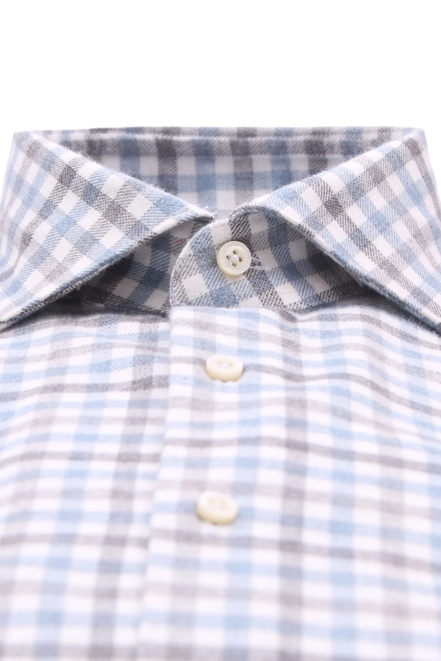 camicia a quadretti in flanella di cotone