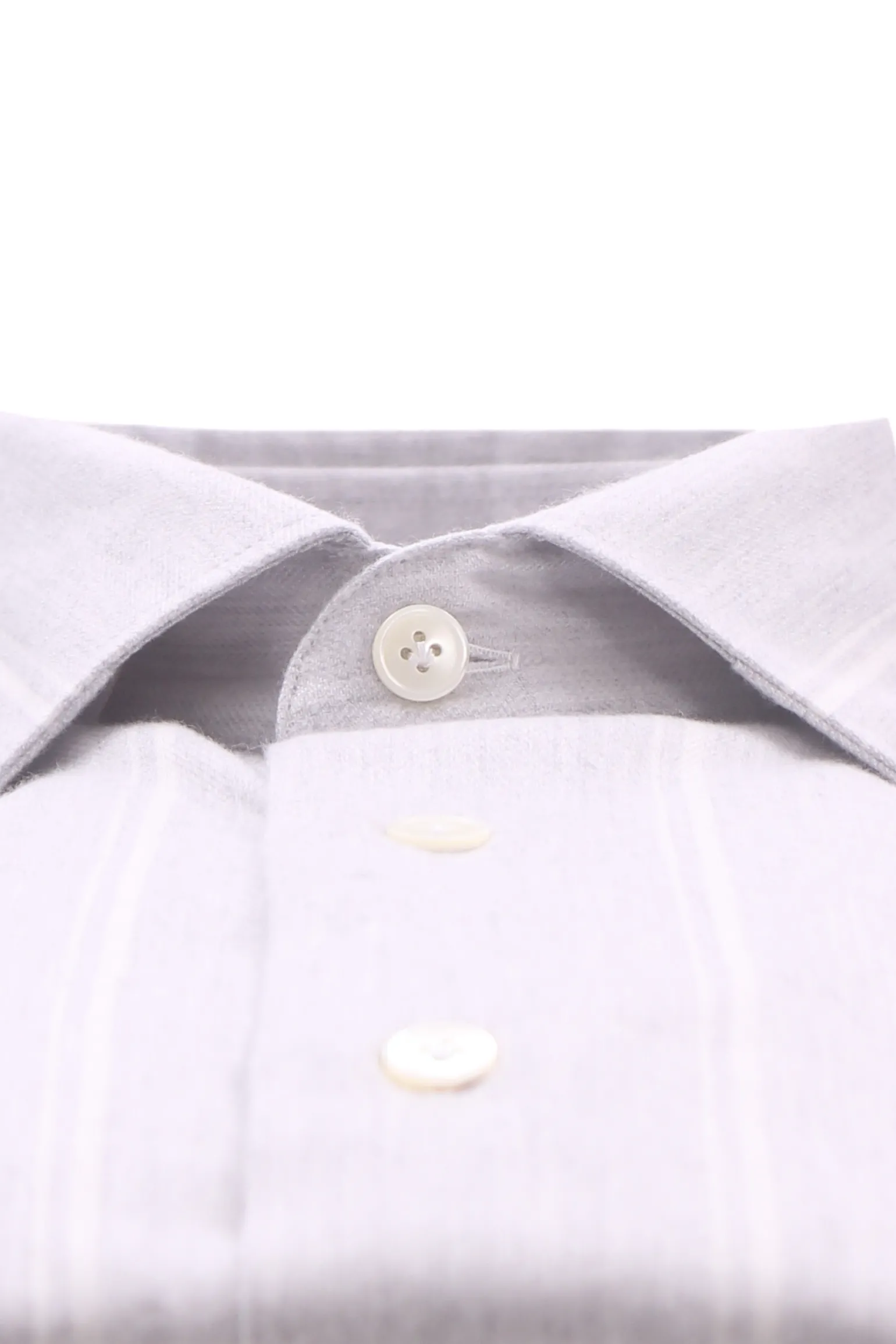 camicia a righe in flanella di cotone e lyocell