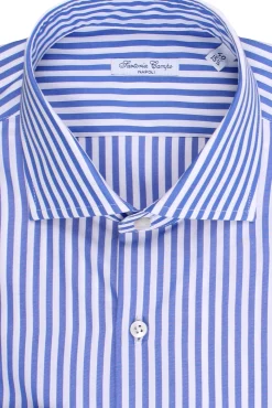 Camicia bastoncino largo in cotone