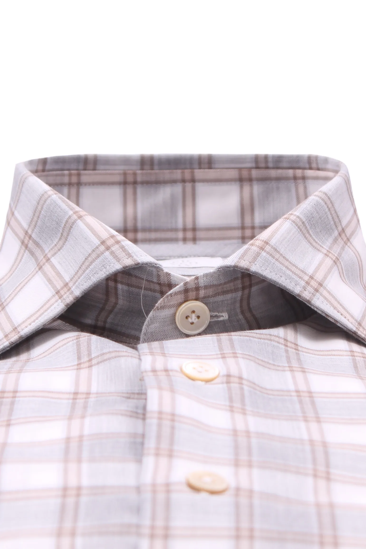 camicia check in cotone