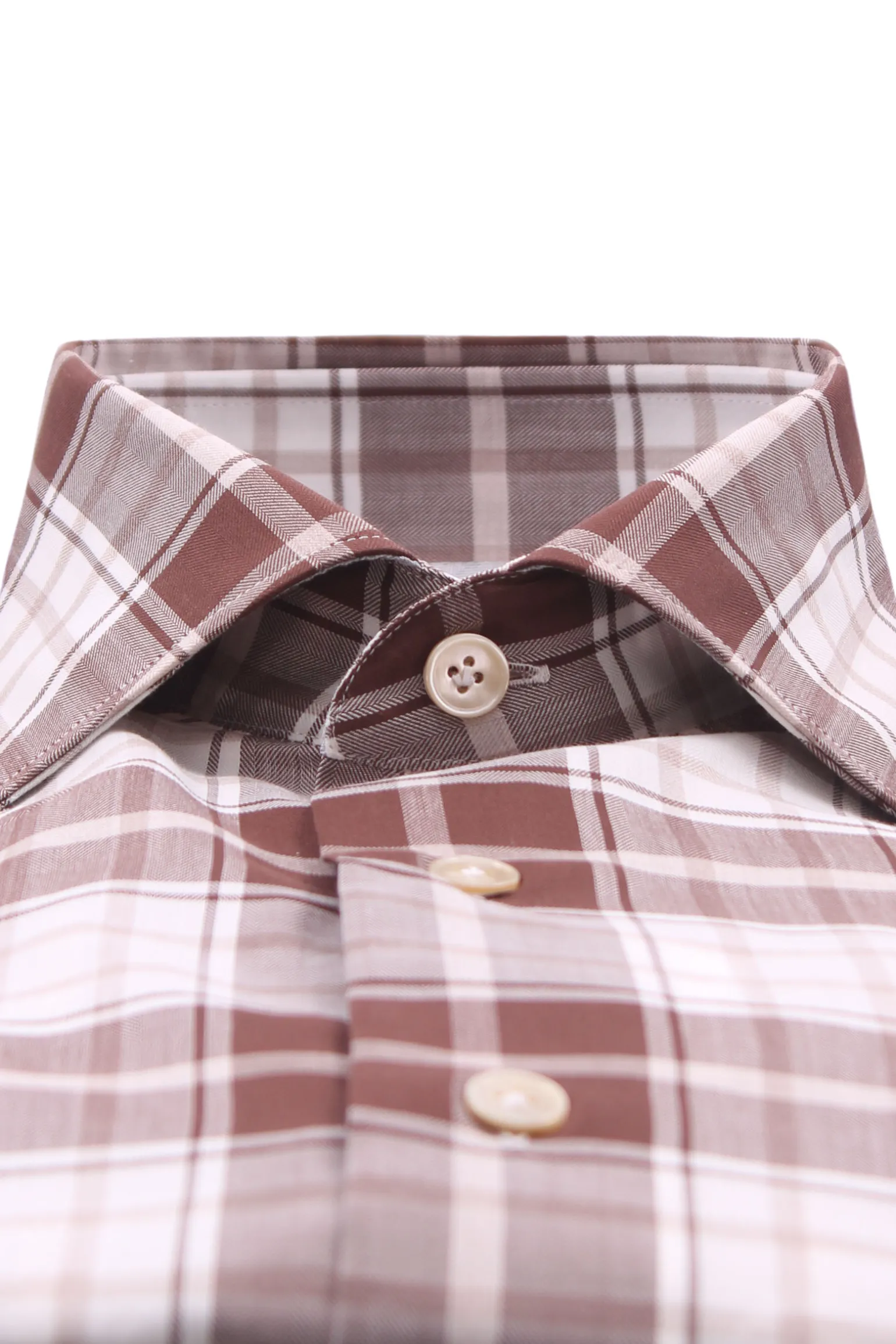 camicia check in cotone