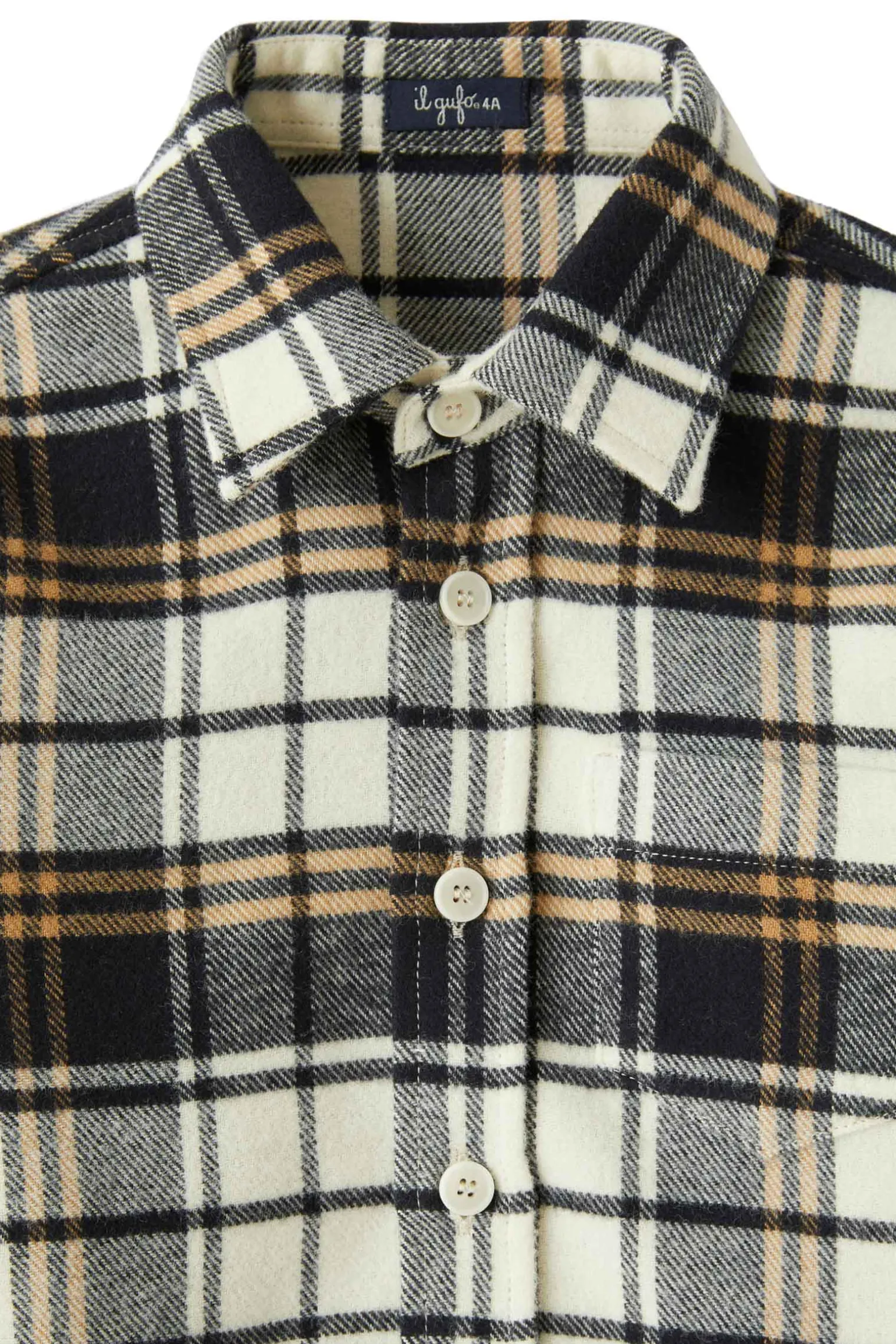 camicia check in flanella