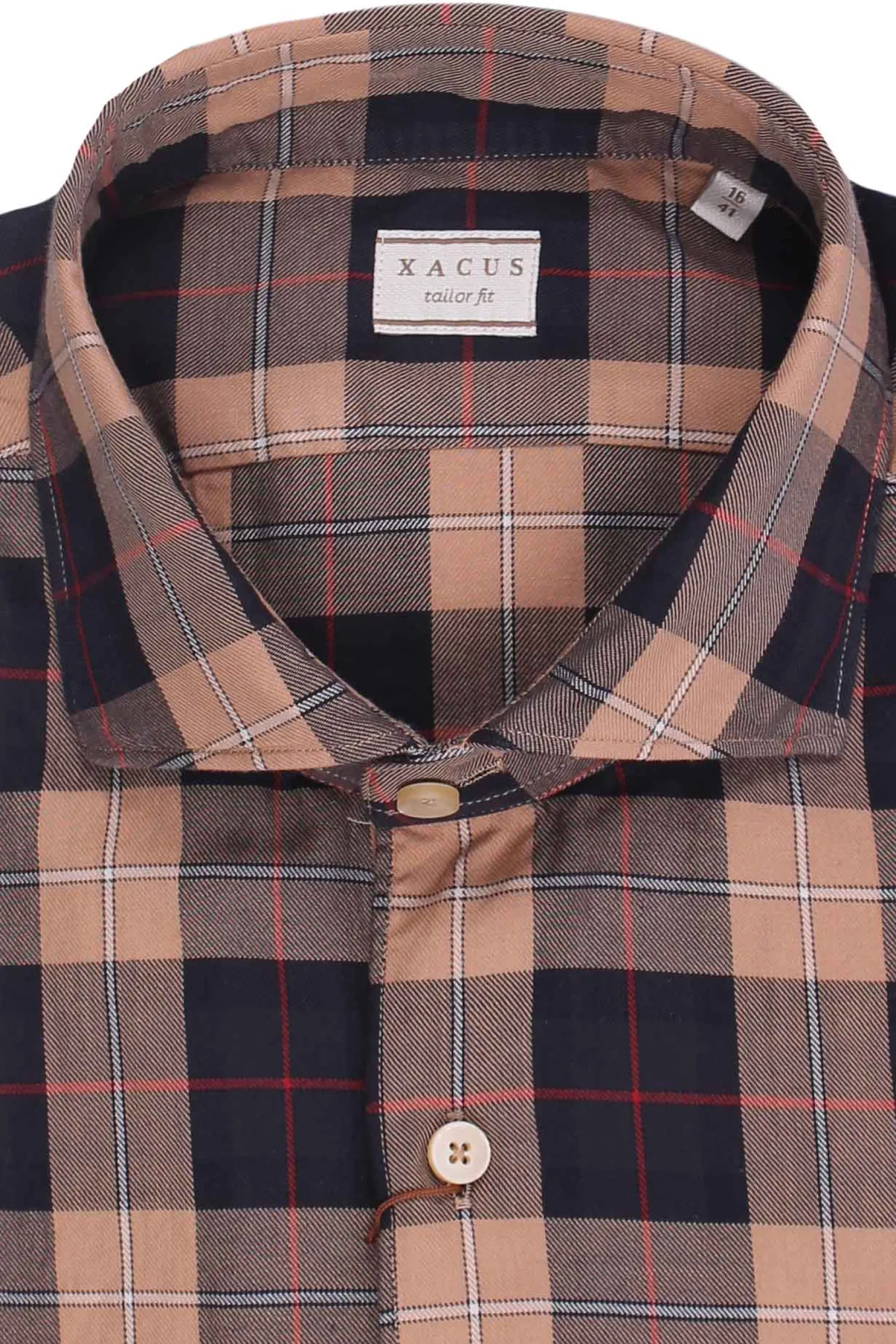 Camicia check in twill di cotone