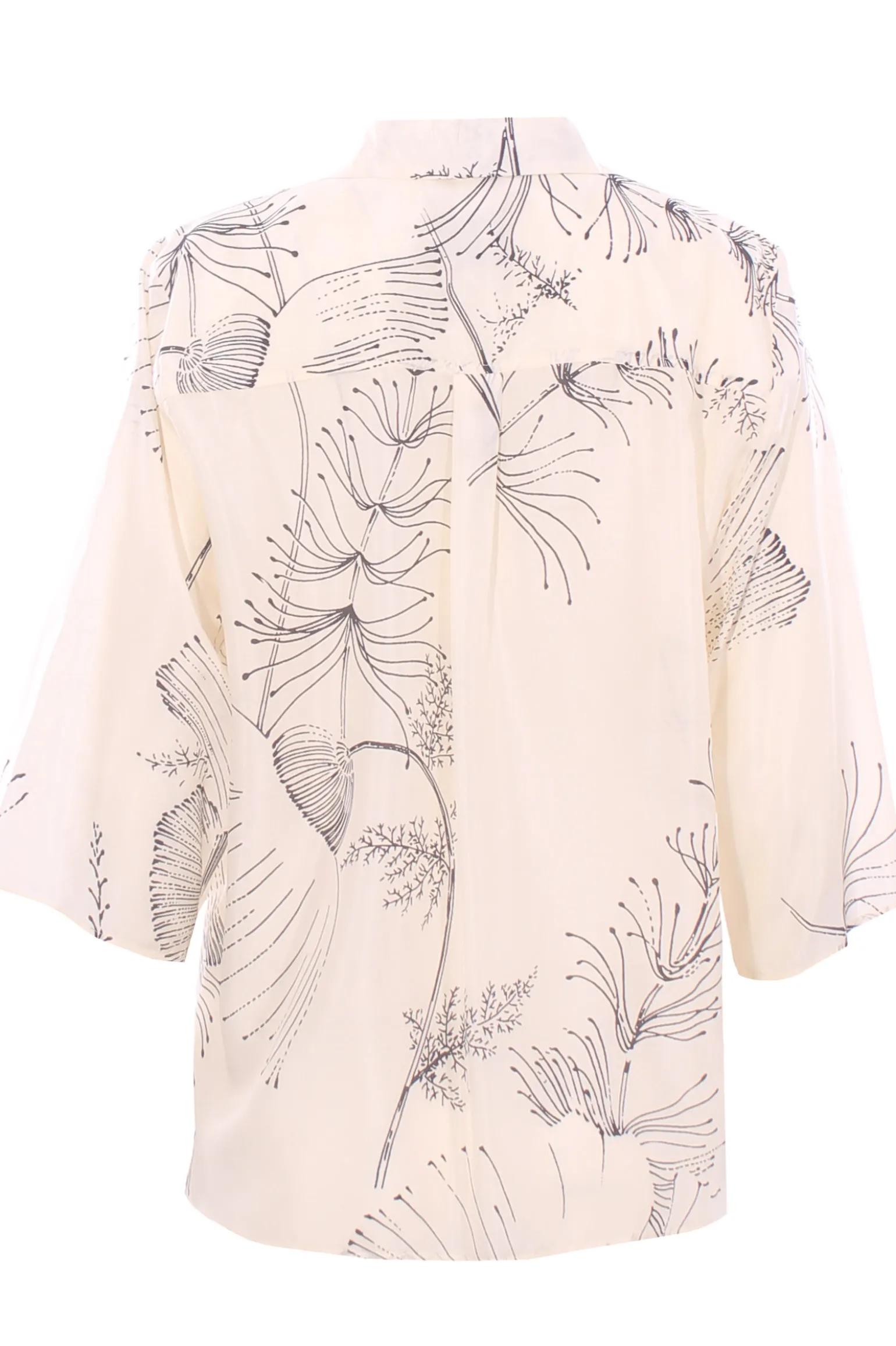 Camicia dancing flow in seta stampata