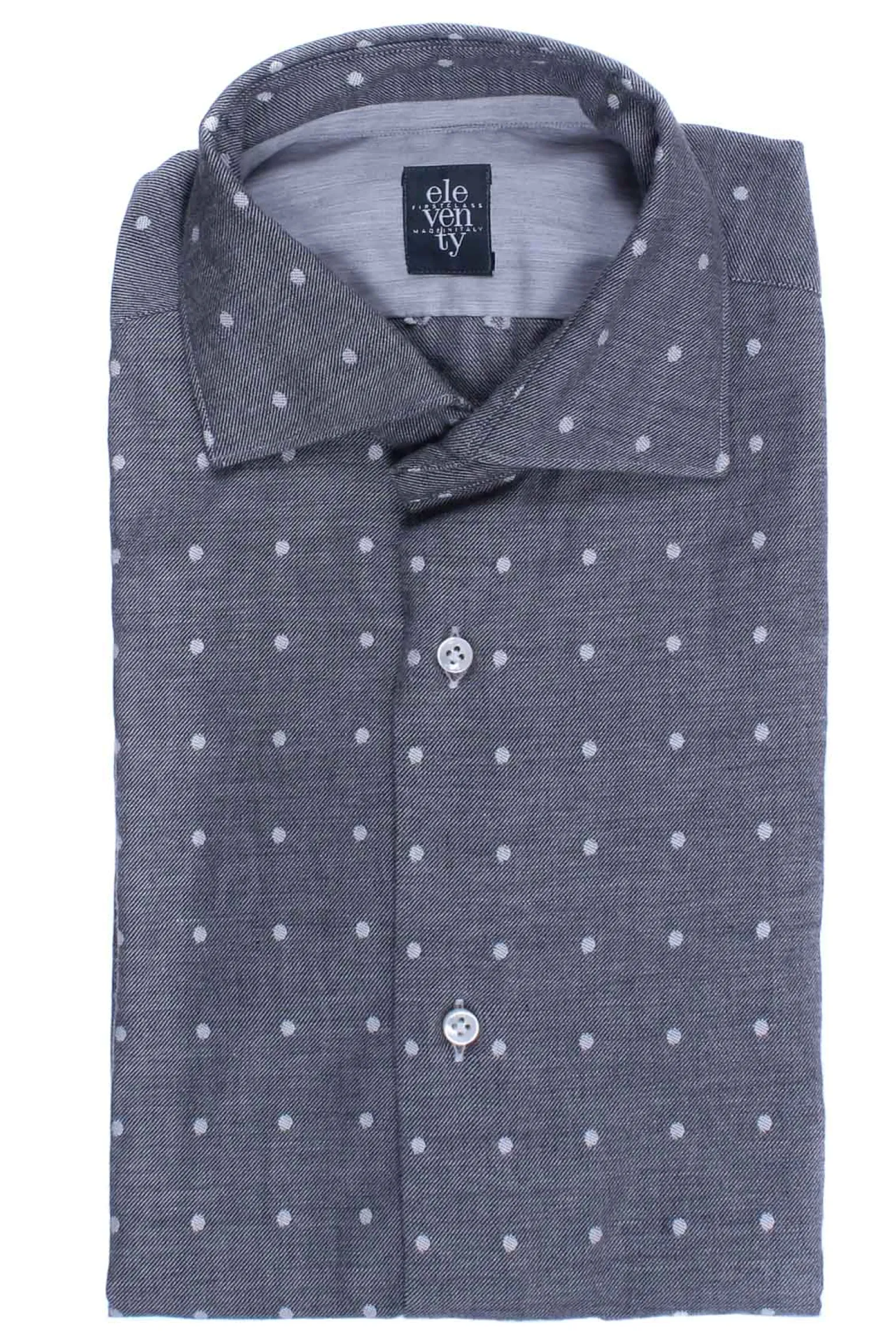 Camicia in cotone a pois