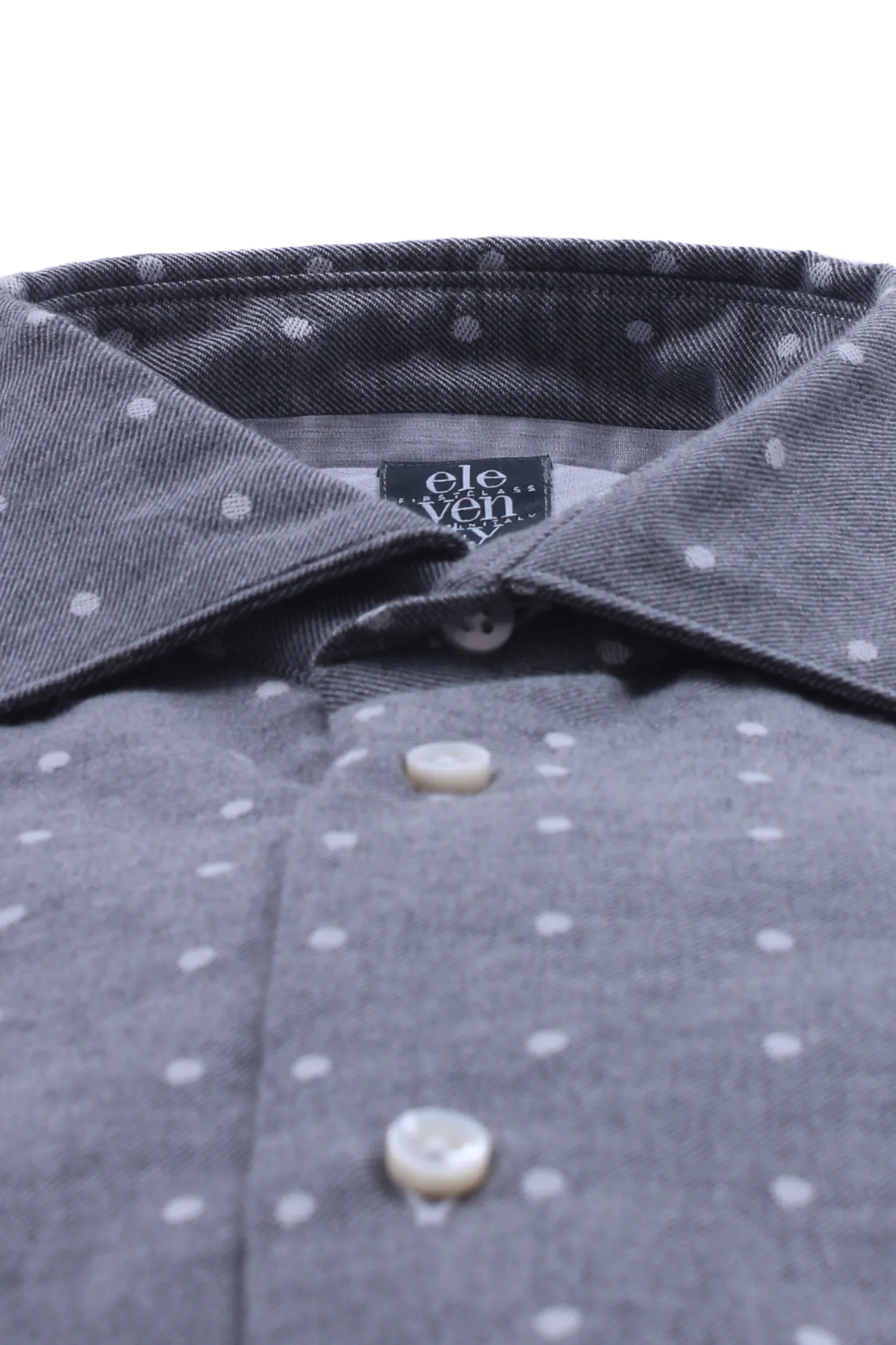 Camicia in cotone a pois