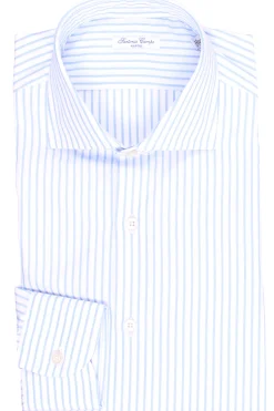 camicia in cotone a righe