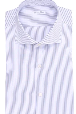 camicia in cotone a righe