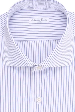 camicia in cotone a righe