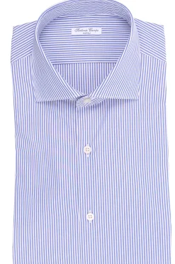 camicia in cotone a righe