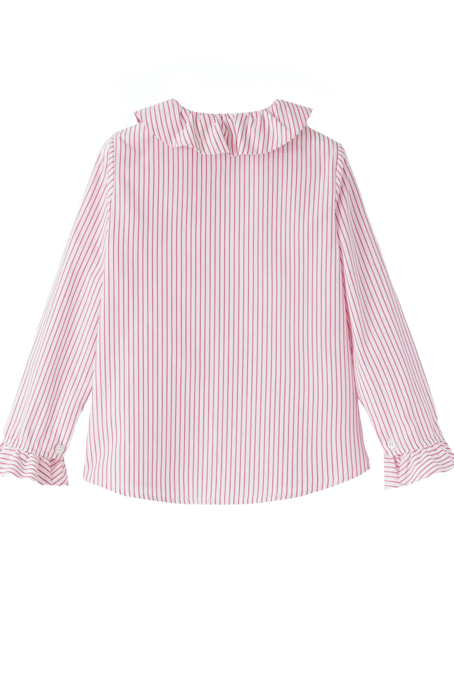 Camicia in cotone con rouches