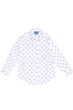 Camicia in cotone logata