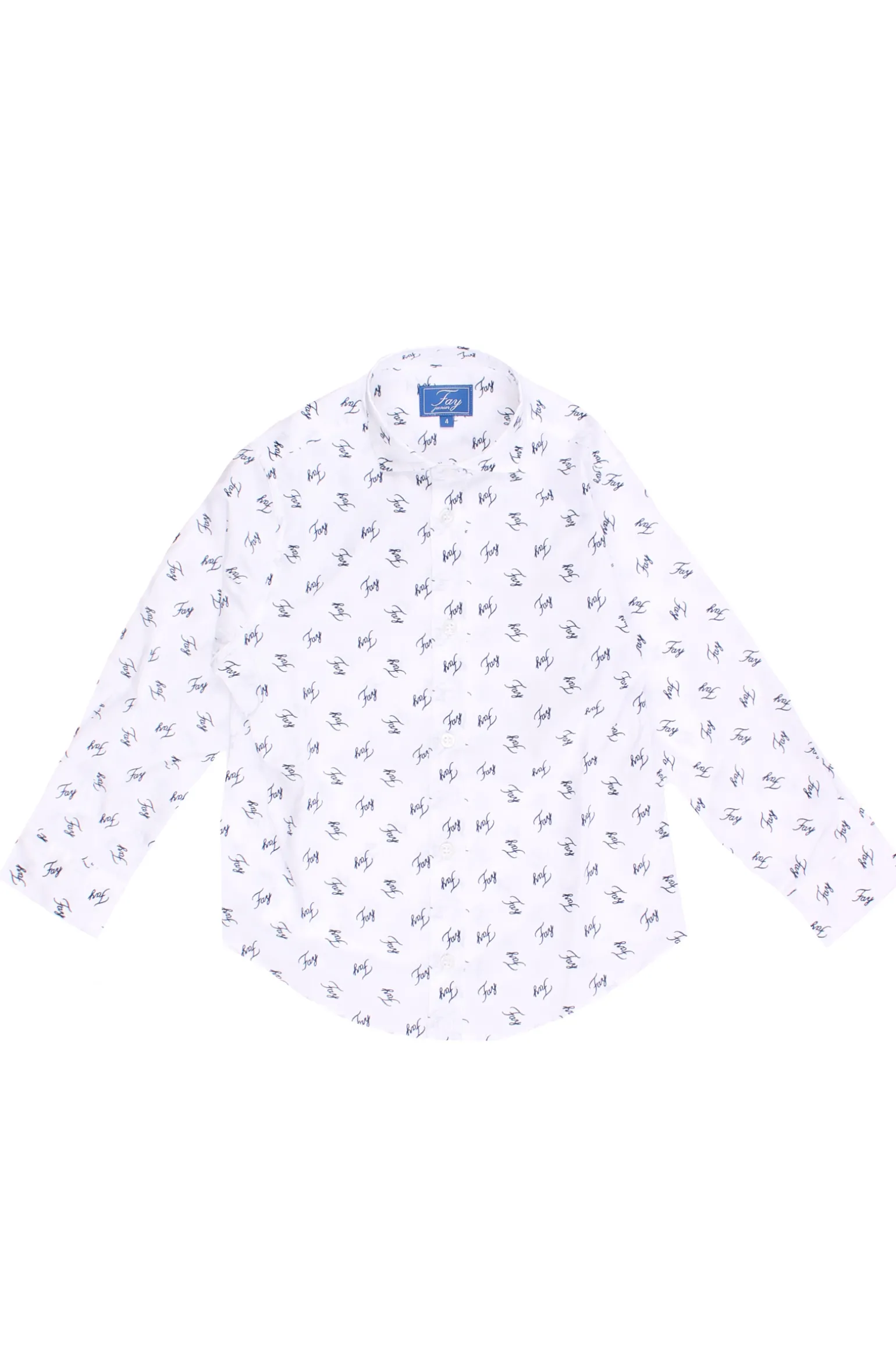 Camicia in cotone logata