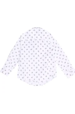 Camicia in cotone logata
