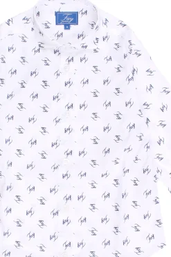Camicia in cotone logata