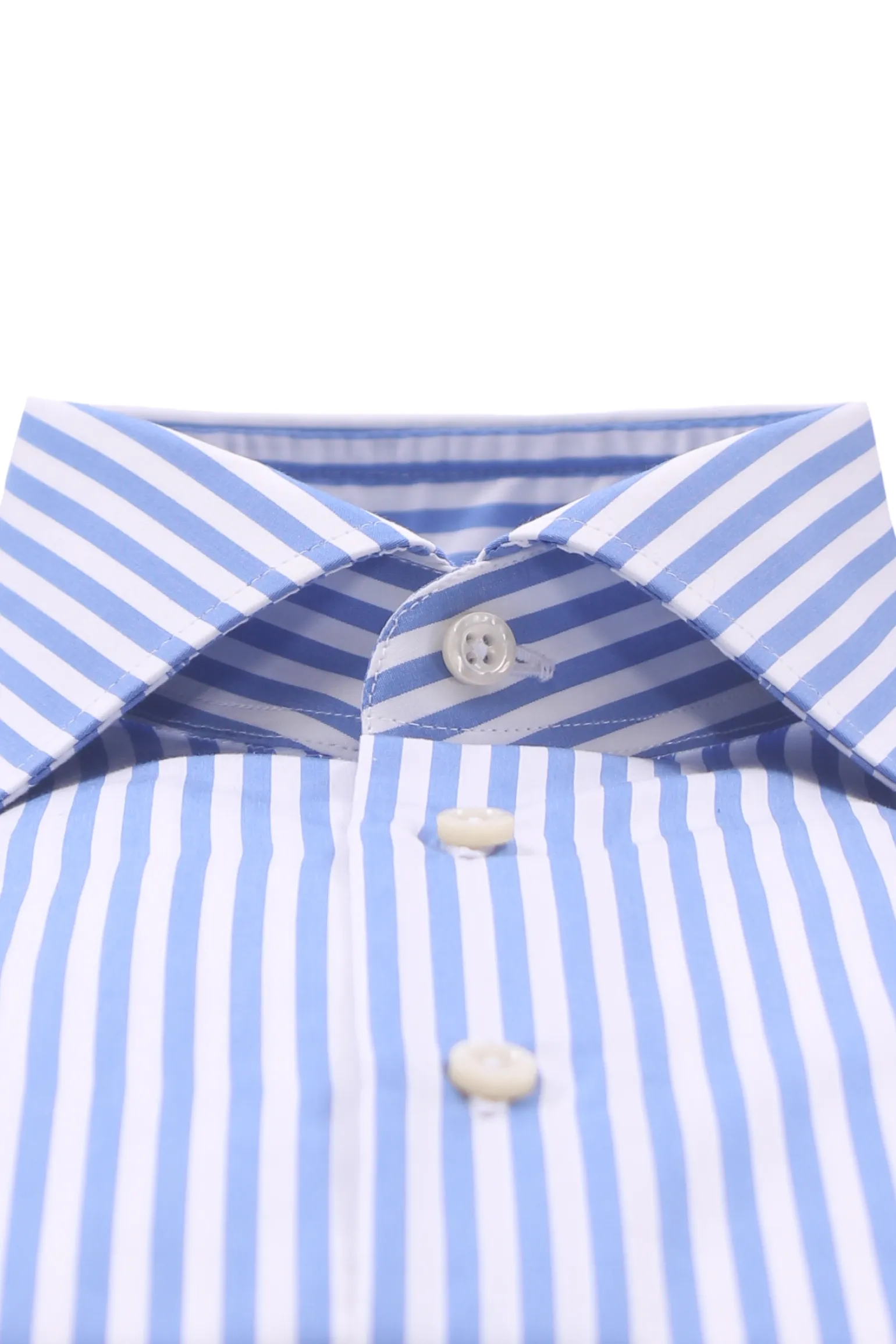 camicia in cotone riga larga