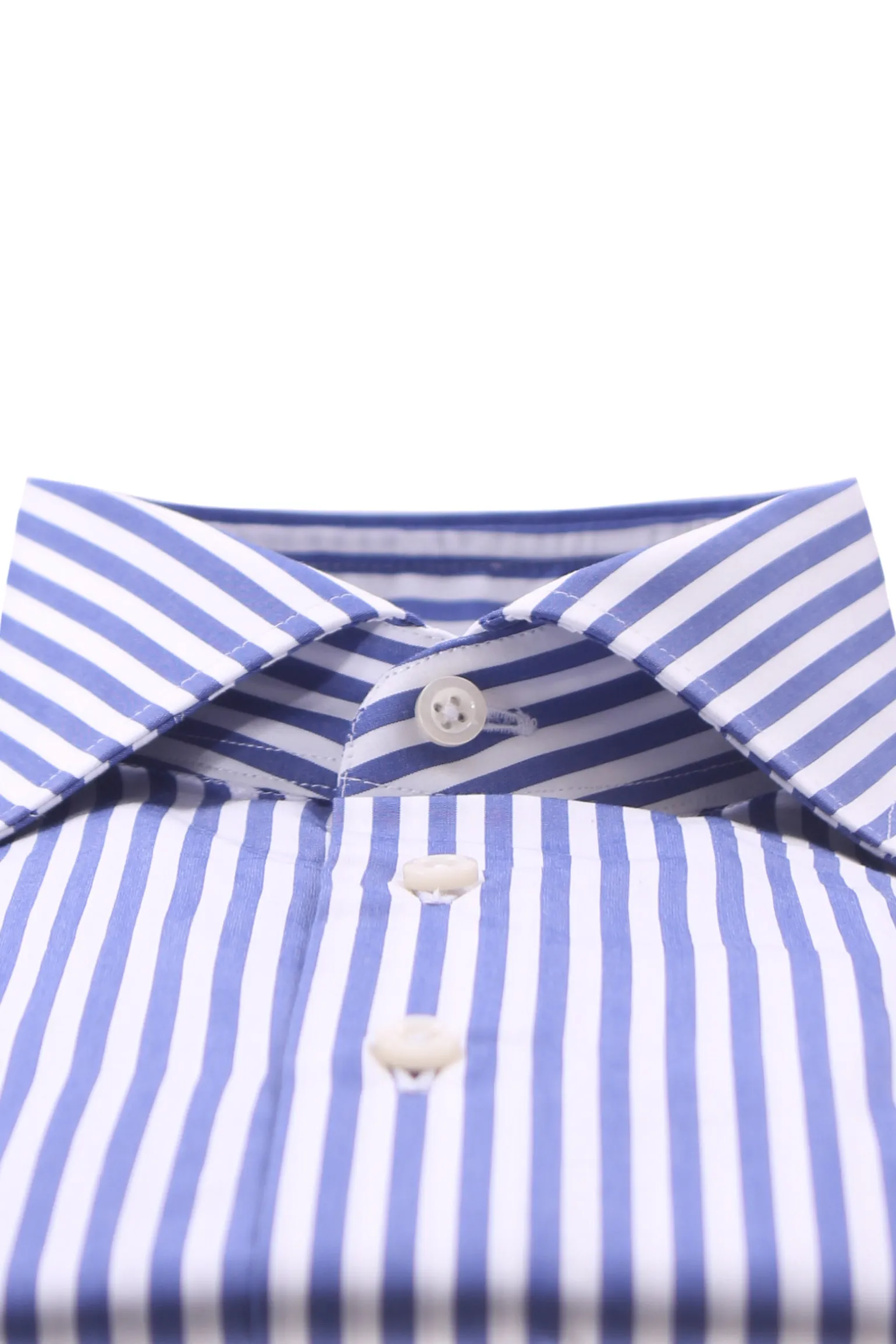 camicia in cotone riga larga