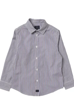 camicia in cotone rigata